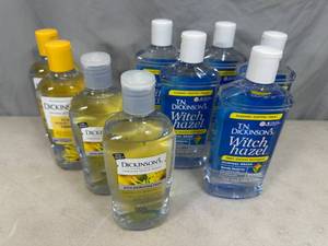 lot 147 image: 9 New Bottles of Dickinsons Witch Hazel Toner and Astringent