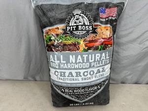 lot 166 image: New 20 lb Bag of Pit Boss BBQ Hardwood Pellets