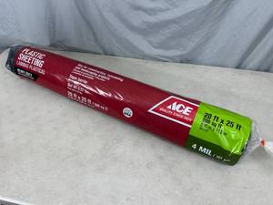 lot 175 image: New 20 x 25 ft Roll of Poly Plastic Sheeting