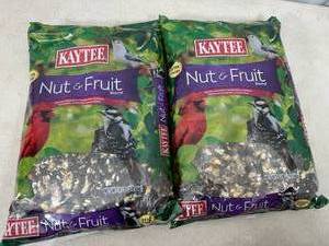 lot 176 image: 2 New Bags of Kaytee Nut and Fruit Bird Food  Bird Seed