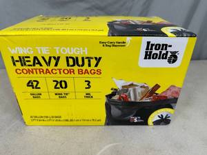 lot 180 image: New Box of 42 Gallon Contractor Bags