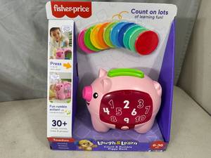 lot 190 image: New Fisher Price Laugh and Learn, Coutn and Rumble Piggy Bank