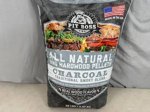 lot 213 image: New 20 lb Bag of Pit Boss BBQ Hardwood Pellets