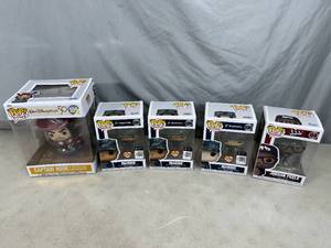 lot 217 image: 5 New Funko Pop Collectible Figurines - US Marines, Jordan Peele, Disney Hook