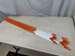 lot 237 image: 10 New 48 Inch Reflective Driveway Markers - Orange