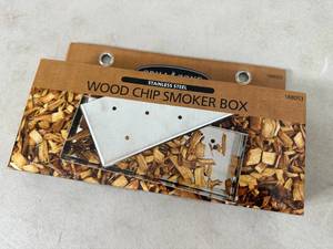 lot 244 image: New Stainless Steel Smoker Box for BBQ Grills
