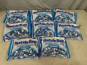 lot 246 image: 8 New Bags of Tootsie Roll Vanilla Flavored Midgees