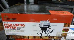 lot 15 image: New in box Chard Fish & Wing propane fryer 10.5 qt
