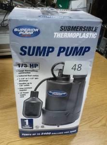 lot 48 image: New in box 13 hp submersible sump pump