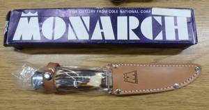 lot 59 image: New Monarch fixed blade knife with bone handle