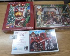 lot 68 image: THREE New unopened puzzles 275 to 550 pieces