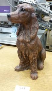 lot 111 image: 13 inch tall dog statue