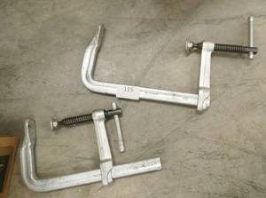lot 115 image: Two nice heavy duty clamps