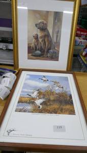 lot 119 image: Ducks unlimited, dogs and other pictures