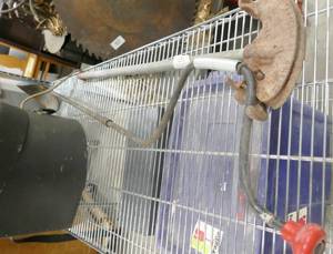 lot 125 image: pipe bender and ice fishing scoop