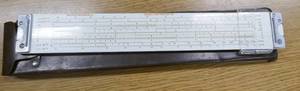 lot 132 image: Dietzgen Microglide slide rule in case