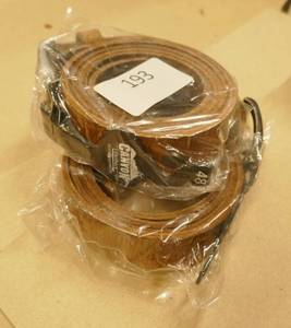 lot 193 image: Two leather belts size 48
