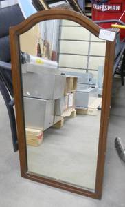 lot 212 image: Nice vintage heavy mirror and 2 pieces of artwork