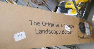 lot 222 image: New box of EcoBorder L-Shape landscape border edging 4ft pcs