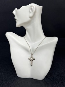 lot 44B image: Vintage Sterling Silver Cross Necklace