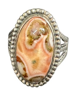 lot 56B image: Vintage Sterling Silver and Jasper Ring