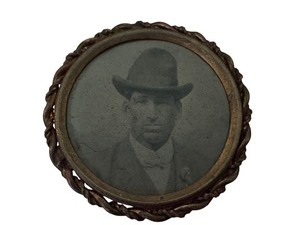 lot 97 image: Two Antique Pins including an Antique Portrait Pin
