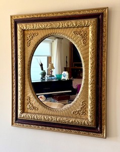 lot 14 image: Antique 19th Century Gilded Wall Mirror