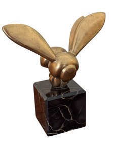 lot 23 image: Gaston Lachaise Alva Moa Sculpture Marble Base Philadelphia Museum