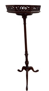 lot 83 image: Antique Carved Mahogany Plant Stand