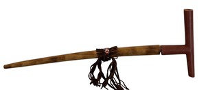 lot 180 image: Vintage American Indian Wooden Peace Pipe