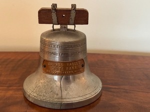 lot 181A image: Vintage Bell Shaped Browns Valley State Coin Bank
