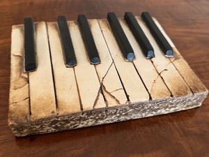 lot 172 image: Artisan Crafted Pottery Piano Keys