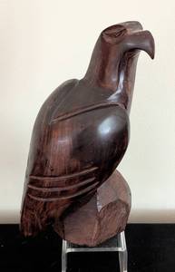 lot 299 image: Carved Wood Eagle Figurine