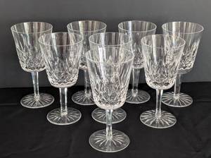 lot 16 image: Waterford Crystal Lismore Wine Glasses