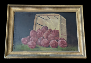 lot 47 image: Framed Oil on Board Still Life Painting by William Jensen