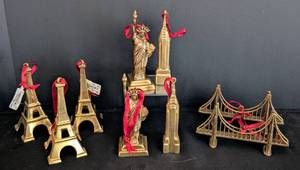 lot 152 image: Restoration Hardware Brass Ornaments