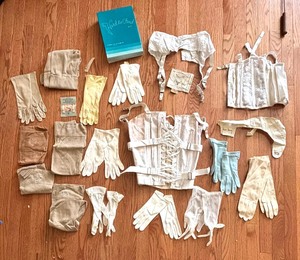 lot 359 image: Vintage Hosiery, Corset, Gloves and More