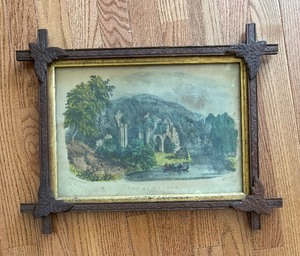 lot 375 image: The Old Ruins Print by Currier & Ives