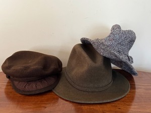 lot 228 image: Three Vintage Hats including an Authentic Greek Fishermans Cap