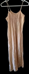 lot 420 image: Vintage Satin Nightgown with Lace Embellishments