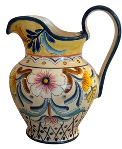 lot 304 image: Beautiful Blue Talavera Pitcher