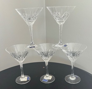 lot 34 image: Five Marquis by Waterford Martini Glasses