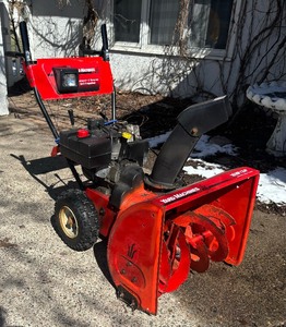 lot 11 image: Yard Machines by MTD Snowblower Model 31AE665E118