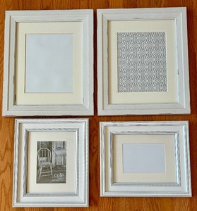 lot 125 image: Four White Framed Picture Frames