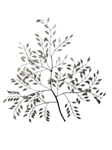 lot 59 image: Beautiful Metal Leaf Tree Branch Wall Hanging