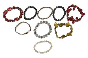 lot 69 image: Nine Beautiful Costume Bracelets
