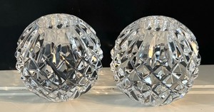 lot 266 image: Two Waterford Crystal Lismore Candle Holders