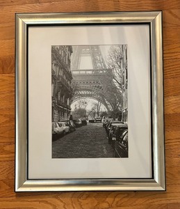 lot 280 image: Eiffel Tower Motif Framed Print