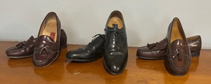 lot 295 image: Three Pairs of Mens Size 13 Shoes by Cole Haan and Bostonian