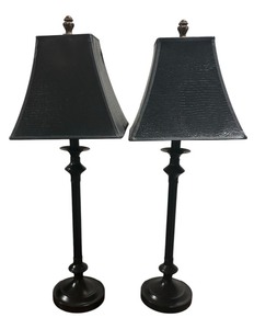lot 309 image: Two Tall Table Lamps